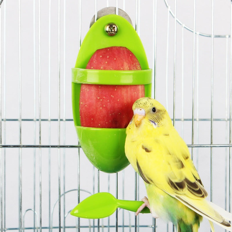 Parrot Cuttlebone & Food Holder Rack for Bird Cages