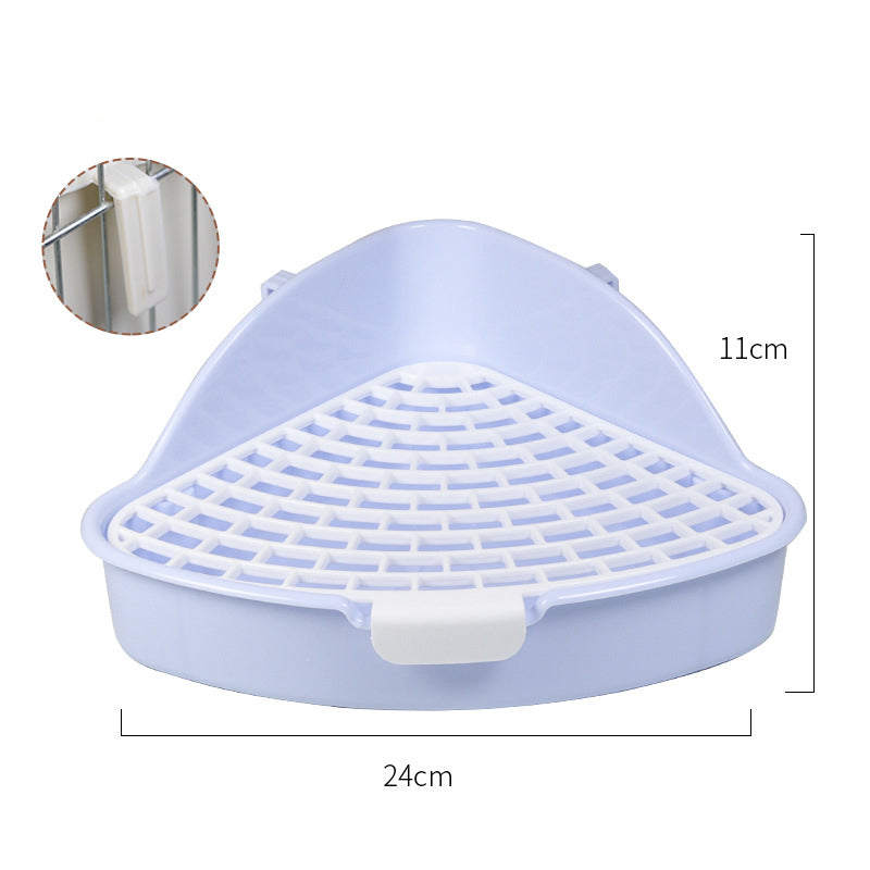 Corner Litter Box Potty Trainer for Rabbits & Small Pets