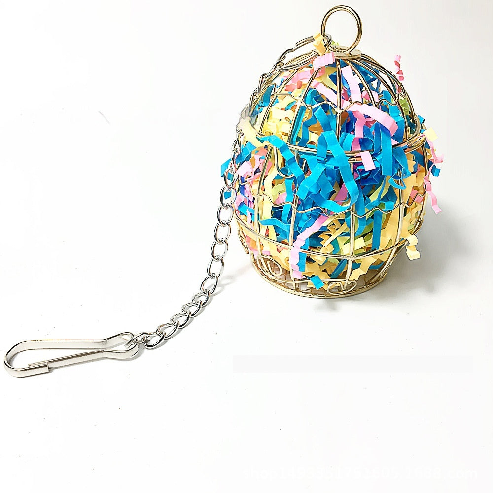 Iron Cage Foraging Toy for Parrots & Rabbits