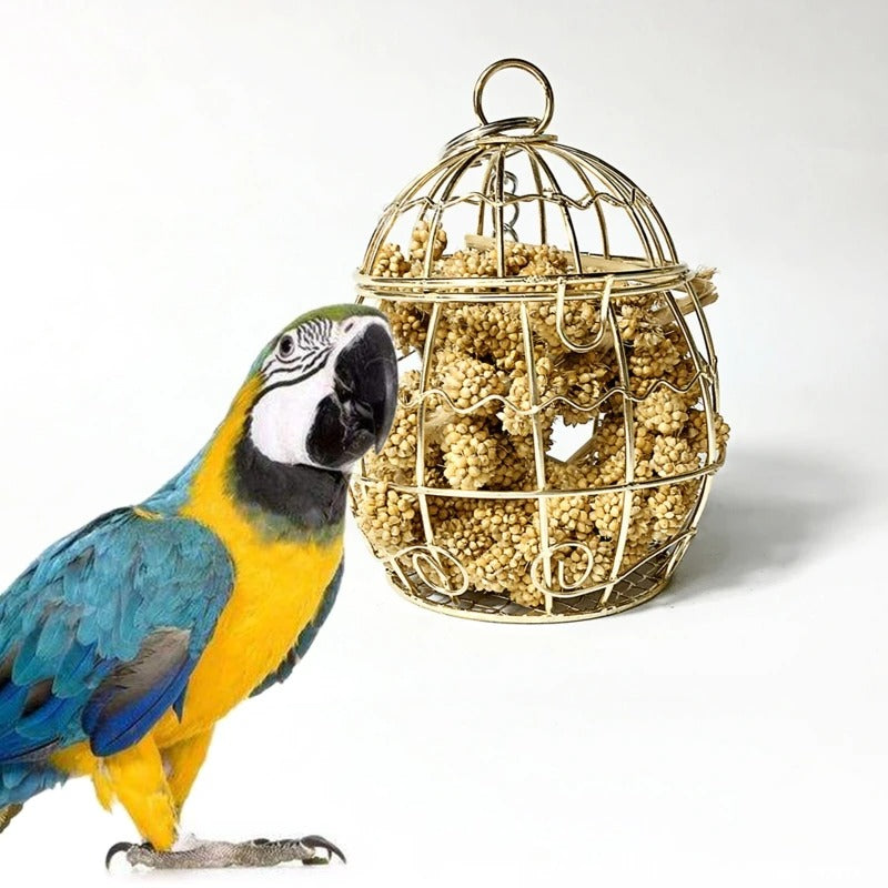 Iron Cage Foraging Toy for Parrots & Rabbits