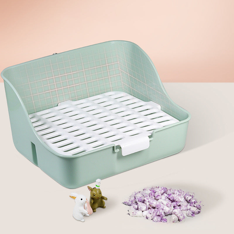 Corner Litter Box Potty Trainer for Rabbits & Small Pets