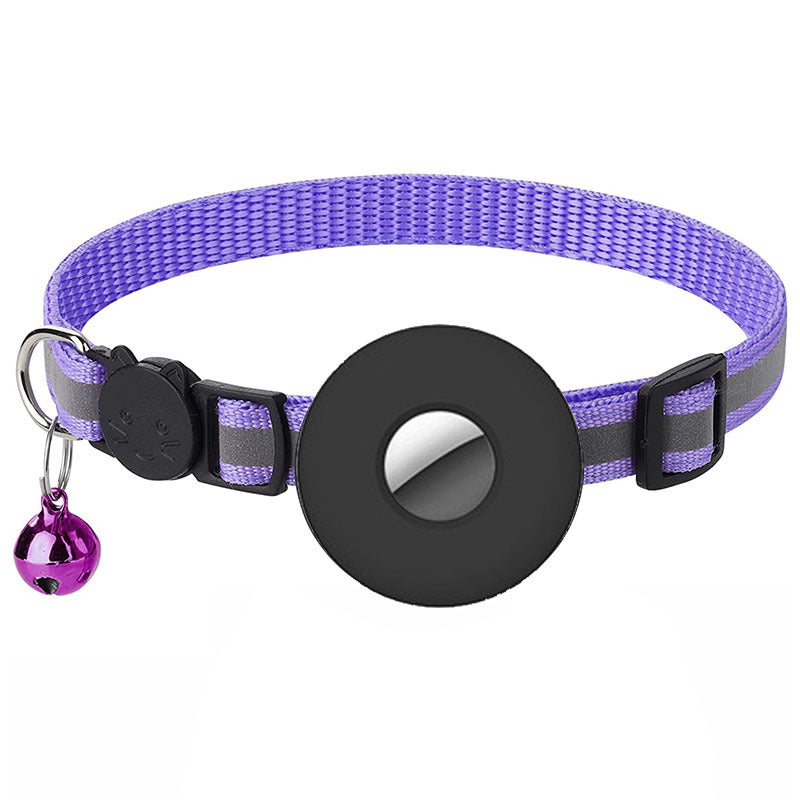 AirTag Pet Collar with Bell — Reflective Anti-Lost Design