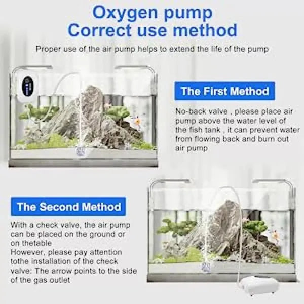4800 MAh USB-Rechargeable Aquarium Air Pump