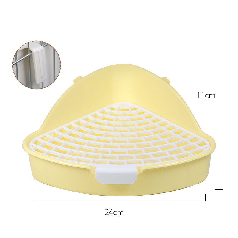 Corner Litter Box Potty Trainer for Rabbits & Small Pets