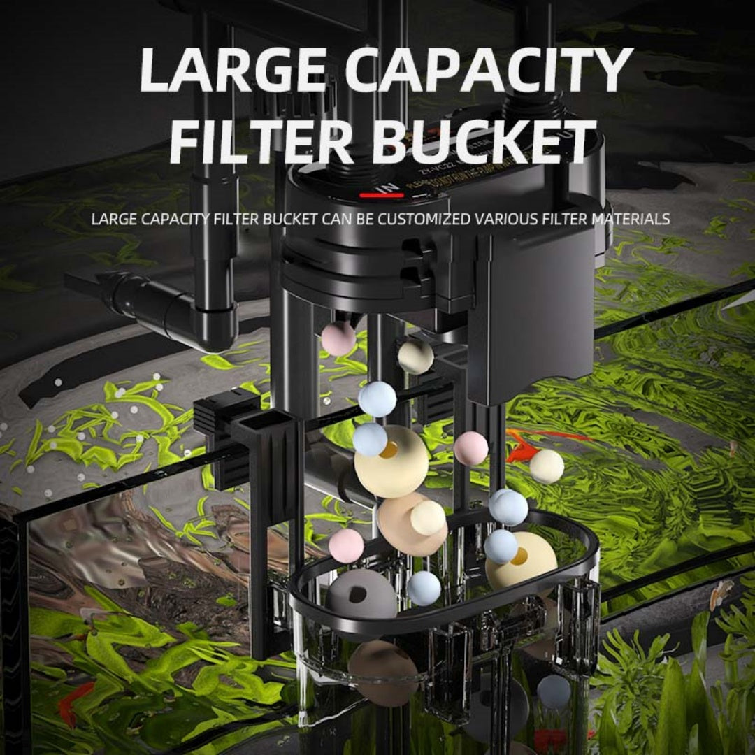 External Wall-Hanging Aquarium Filter with Oil Film Removal