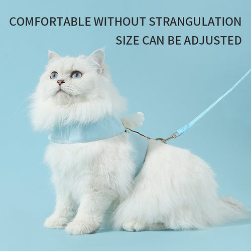 Angel Wings Cat Harness & Leash Set — Escape Proof