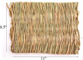 3-Pack Natural Straw Mat Set for Rabbits & Guinea Pigs