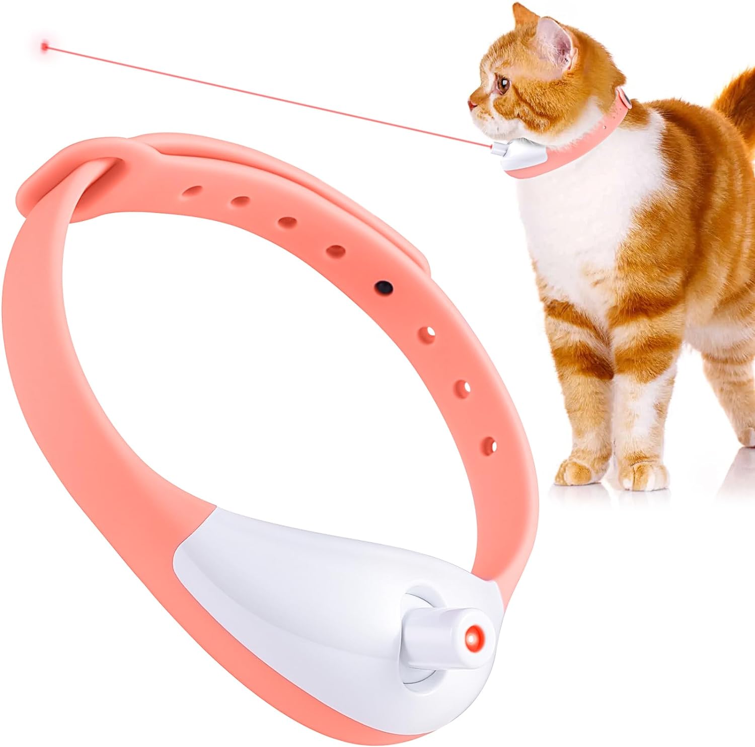 Wearable LED Smart Cat Toy Collar — Auto On/Off USB Rechargeable