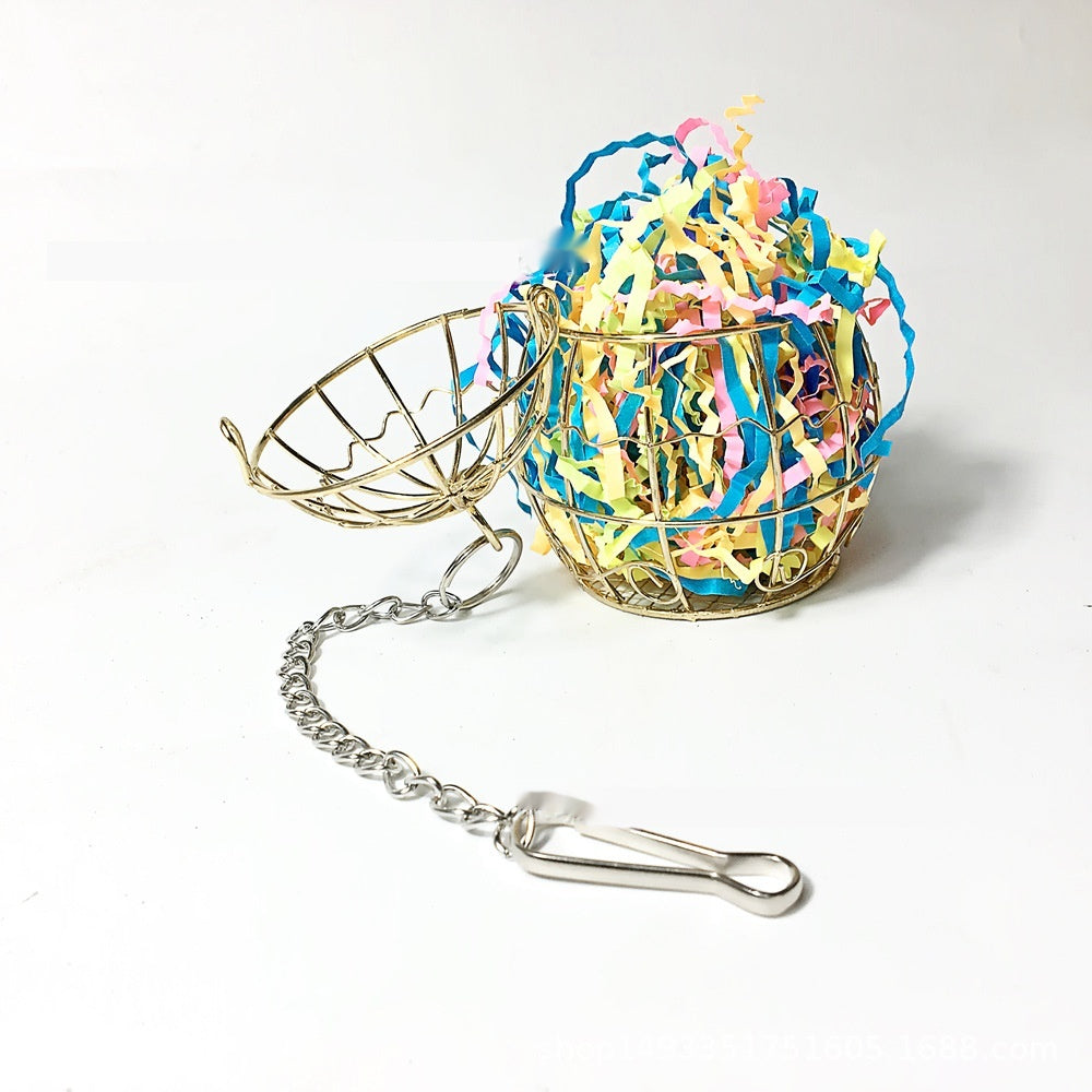 Iron Cage Foraging Toy for Parrots & Rabbits