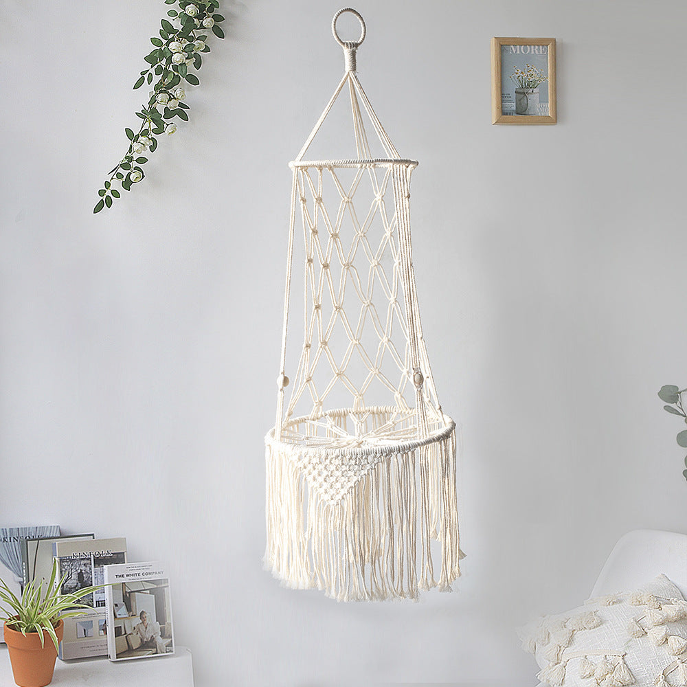 Macrame Hanging Cat Hammock Bed — Wall Swing