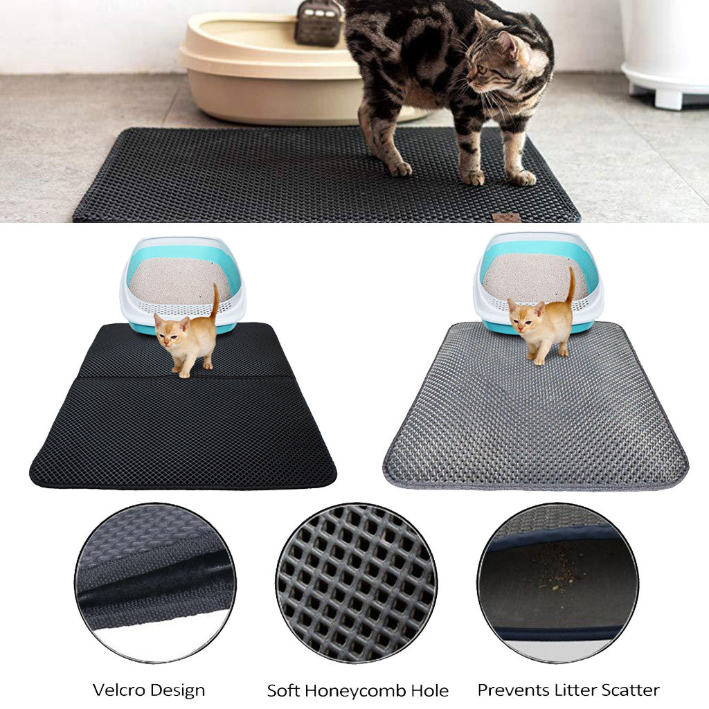 Double-Layer Cat Litter Trapping Mat
