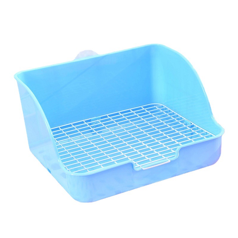 Square Wire-Top Litter Box for Rabbits & Guinea Pigs