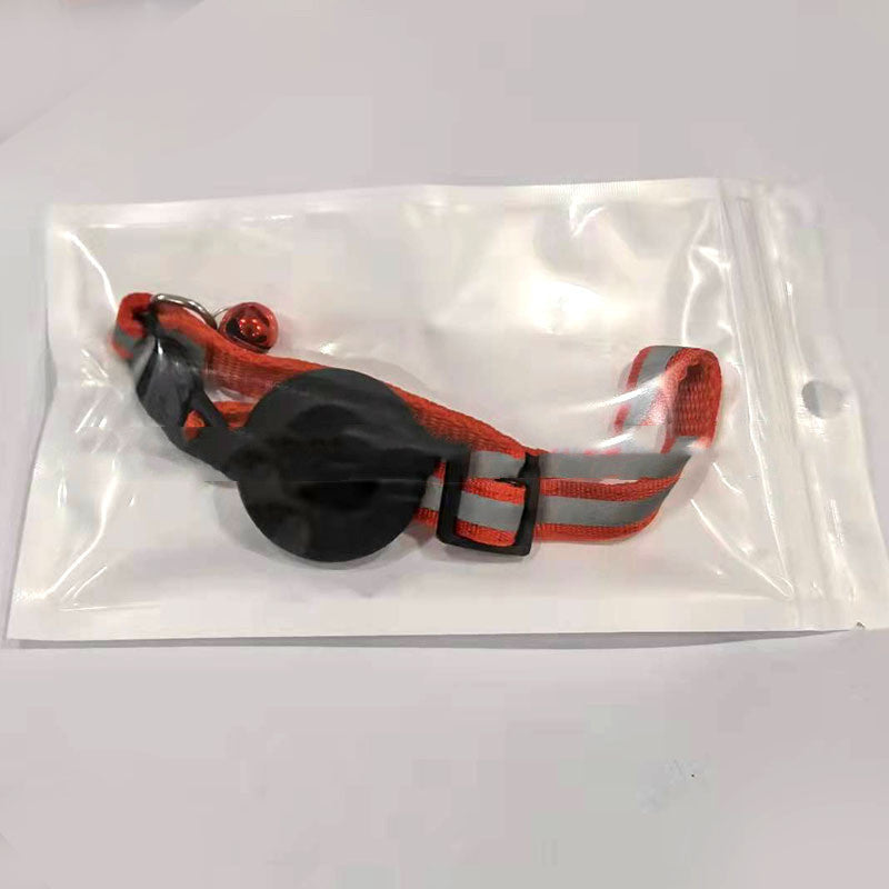 AirTag Pet Collar with Bell — Reflective Anti-Lost Design
