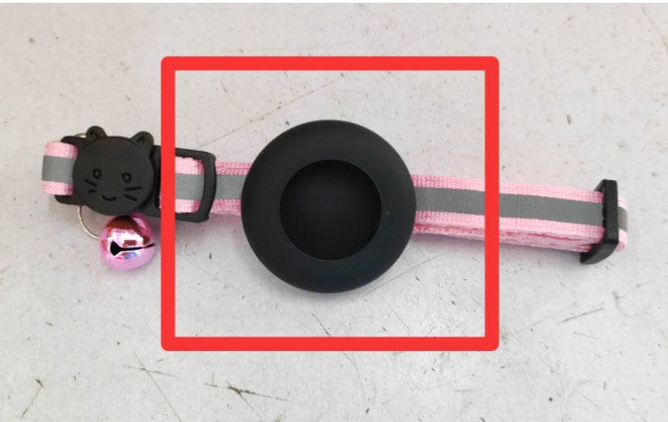 AirTag Pet Collar with Bell — Reflective Anti-Lost Design
